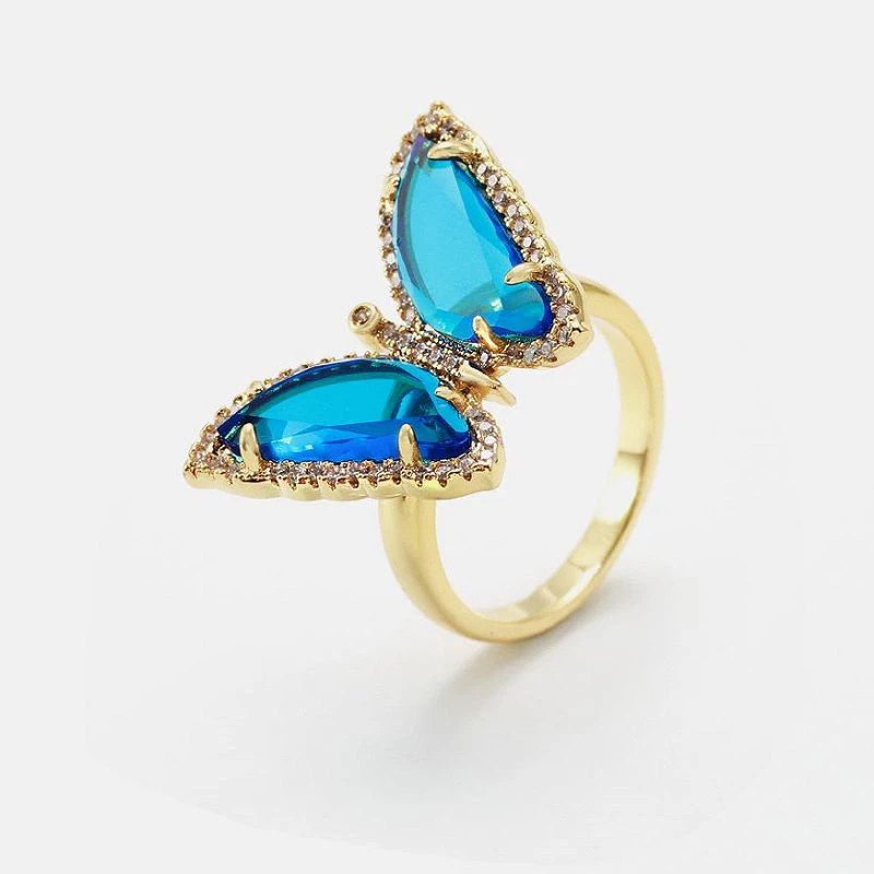 সুন্দর প্রজাপতি প্রাণী রিং সিলভার