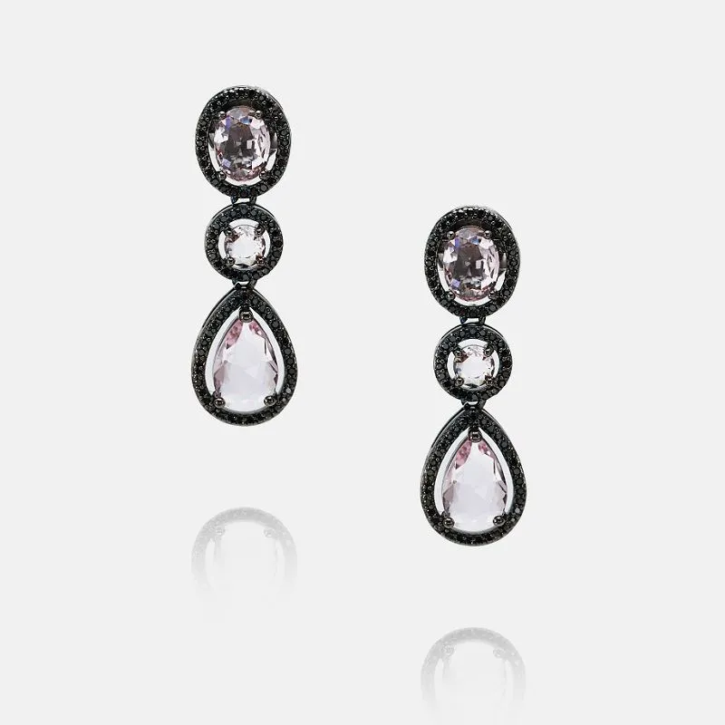 ব্ল্যাক গোল্ড প্লেটেড ড্যাঙ্গেল কানের দুল