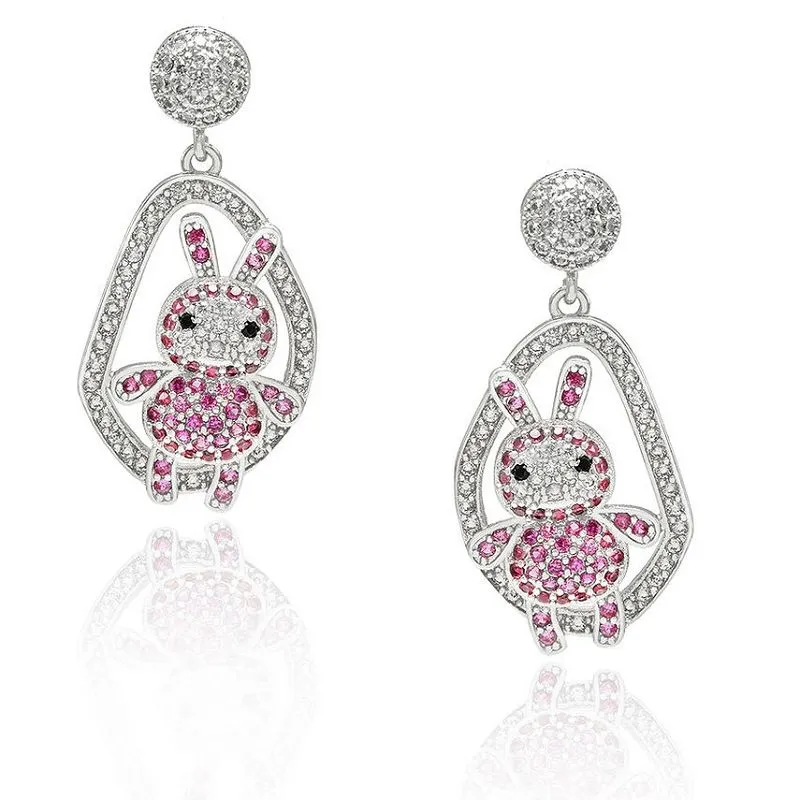 চতুর খরগোশ পশু কানের দুল