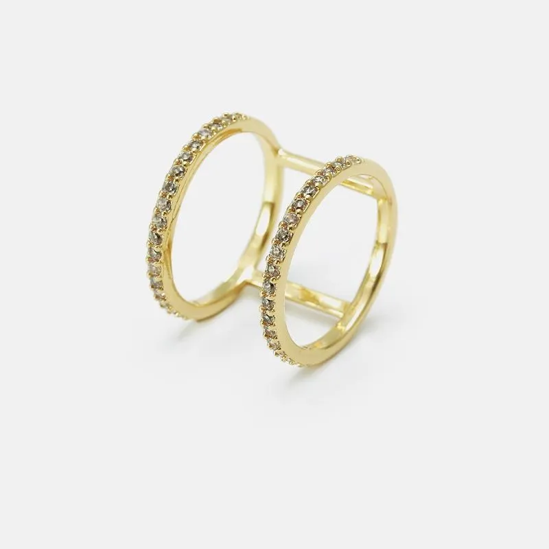 মহিলাদের জন্য গোল্ড প্লেটেড ফ্যাশন রিং