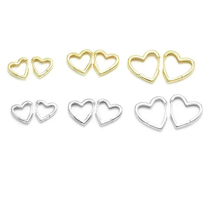 উচ্চ পালিশ হার্ট কানের দুল